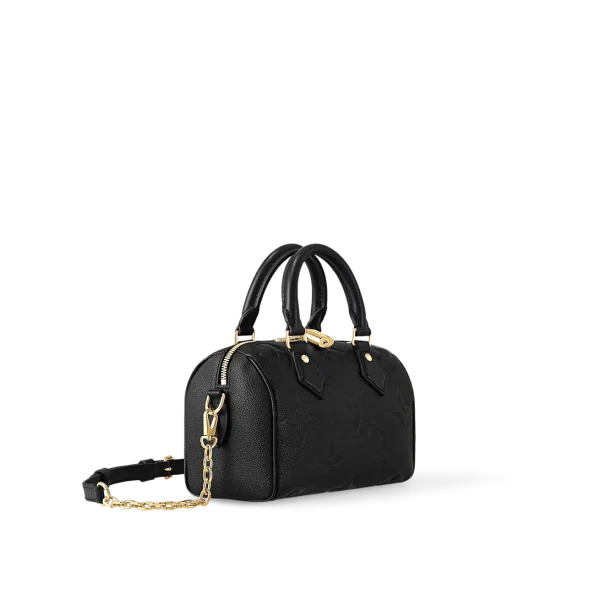 Louis VuittonSpeedy Bandouliere Bag Monogram Empreinte Giant 20 Black 20cm M58953, Designer Handbags, Womens Purse, luxury bags