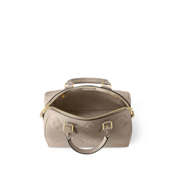 Louis Vuitton Speedy Bandoulire 25 Monogram Empreinte Tourterelle 25cm M59273, Designer Handbags, Womens Purse, luxury bags