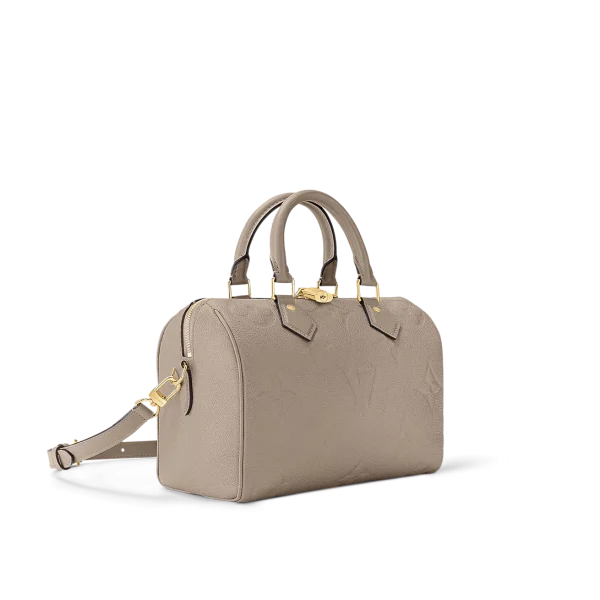 Louis Vuitton Speedy Bandoulire 25 Monogram Empreinte Tourterelle 25cm M59273, Designer Handbags, Womens Purse, luxury bags
