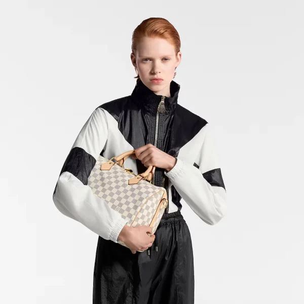 Louis Vuitton Speedy Bandoulire 30 Damier Azur 30cm N41370, Designer Handbags, Womens Purse, luxury bags