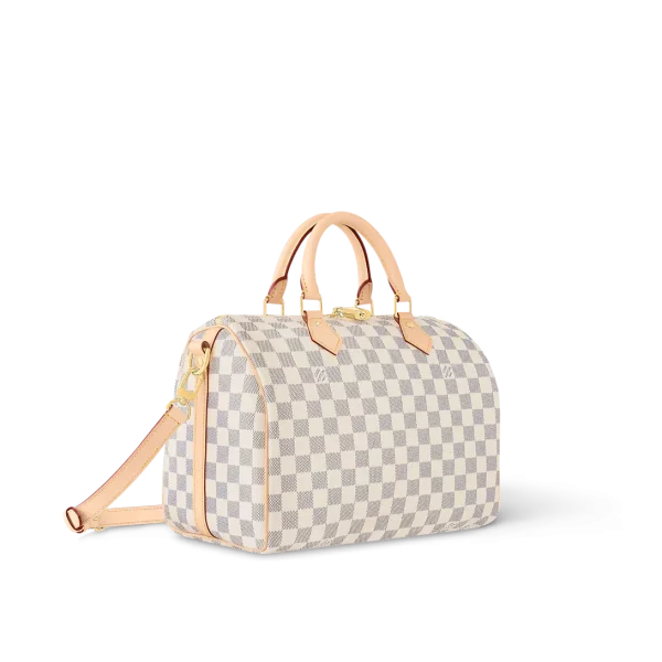 Louis Vuitton Speedy Bandoulire 30 Damier Azur 30cm N41370, Designer Handbags, Womens Purse, luxury bags