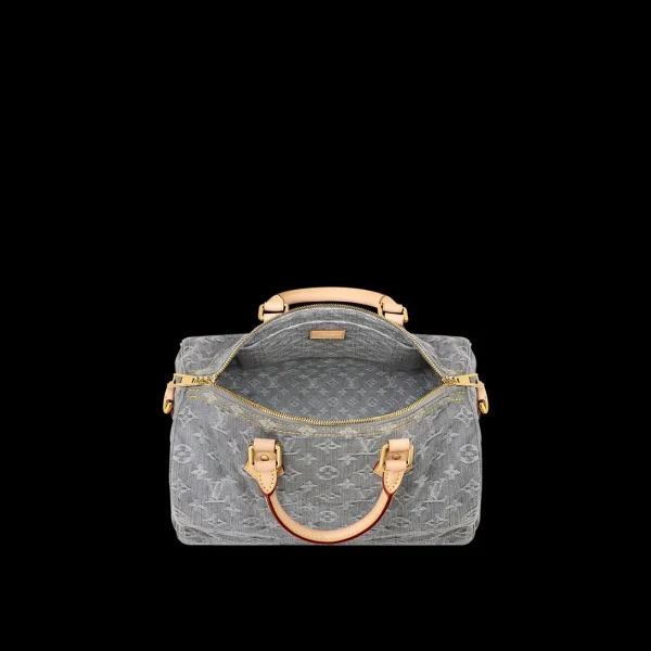 louis-vuitton-speedy-soft-30-M1-3-79a91c5a0b4d.webp Louis Vuitton LV Speedy Soft 30 Monogram Denim Bag in Grey 30cm/ 11.8 in, Designer Handbags, Womens Purse, luxury bags