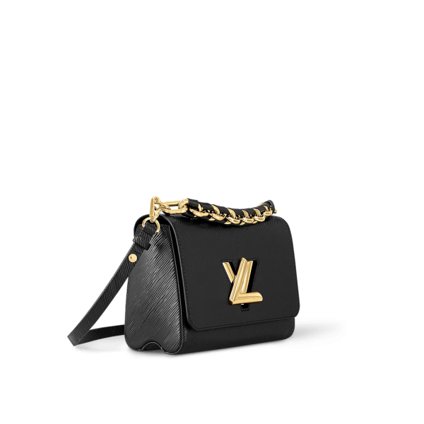 louis-vuitton-twist-mm-M21772_PM1_Side_20view-42530088f5ff.webp Louis Vuitton Twist Mm Bags Epi Leather Lock Chain Black 23Cm M21772, Designer Handbags, Womens Purse, luxury bags