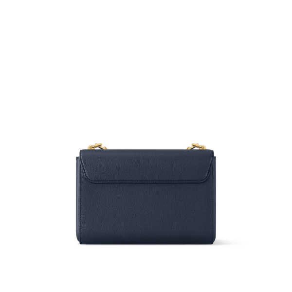 louis-vuitton-twist-mm-slim-M14342_PM1_Back_20view-a73bc0242549.webp Louis Vuitton Twist MM Slim Medium Navy Taurillon Leather Shoulder Bag 23cm/9.1in M14342, Designer Handbags, Womens Purse, luxury bags