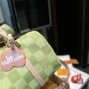Louis Vuitton Keepall Bandouli Re Damier Canvas Green 35Cm N40671, Designer Handbags, Womens Purse, luxury bags
