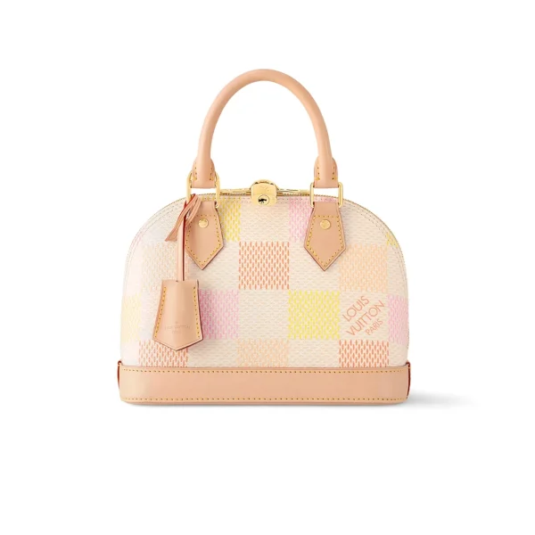 lvB1-1-6-3ad1e4ef50bf.webp Louis Vuitton Alma Bb Damier Canvas Peach 23Cm N40516, Designer Handbags, Womens Purse, luxury bags