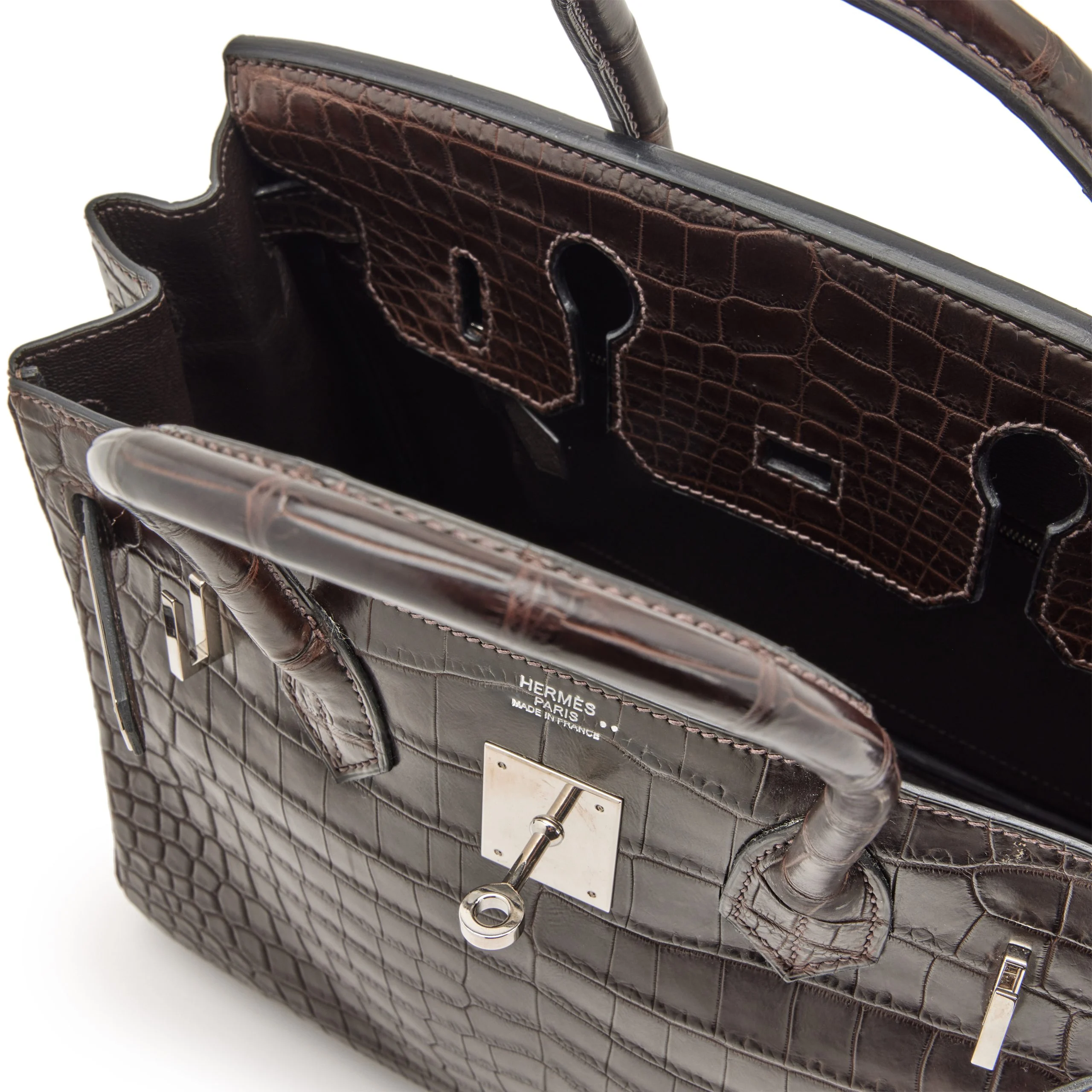 Havane Matte Niloticus Crocodile Birkin 30 - view 6