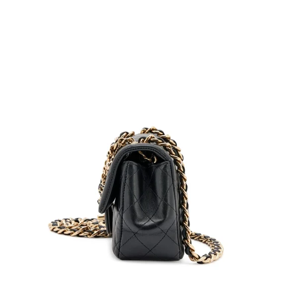 mrkt-czk8h-t3-04-scaled-1.webp Black Quilted Lambskin Mini Rectangular Coco Charms Flap Bag