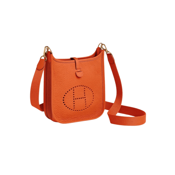 s-l1600-1-1-2b1e82dd2c5a.webp Hermes Evelyne 16 Amazone Bag Orange With Silver Toned Hardware 18cm