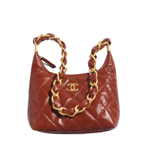 small-hobo-bag-brown-shiny-lambskin-gold-tone-metal-shiny-lambskin-gold-tone-metal-packshot-artistique-vue1-as4922b16897ny562-9542496354334.webp Small Hobo Bag
